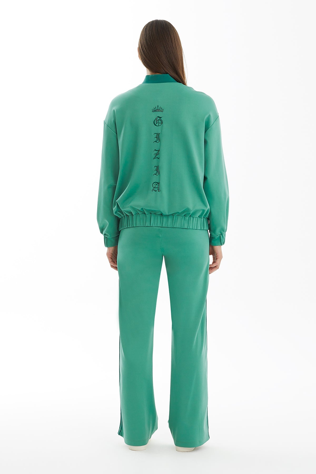 Green Embroidered Jacket with Bead Embellishment