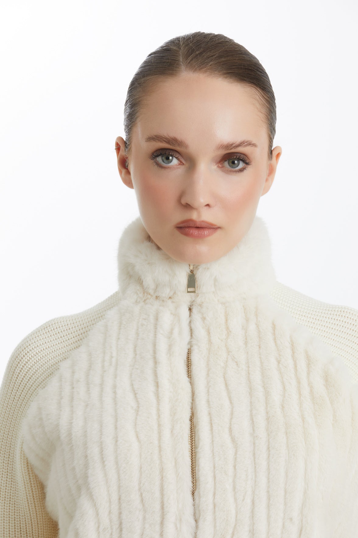 Plush-Trim Corded Accent Jacket