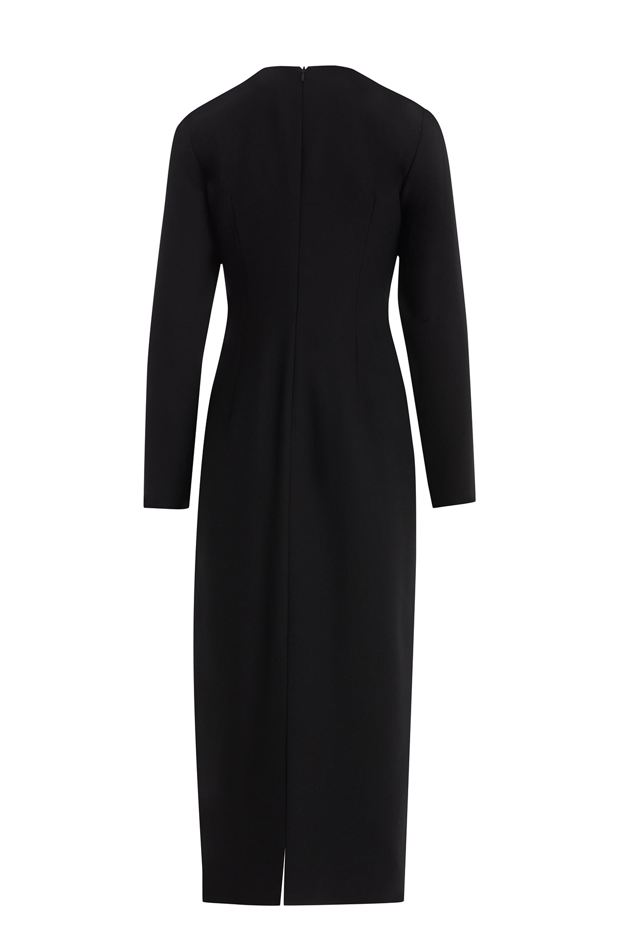 Black Dress with Shoulder Accessory Detail