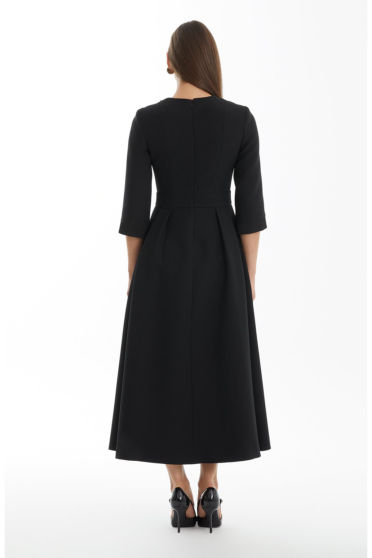 Black Blazer-Style Embellished Dress