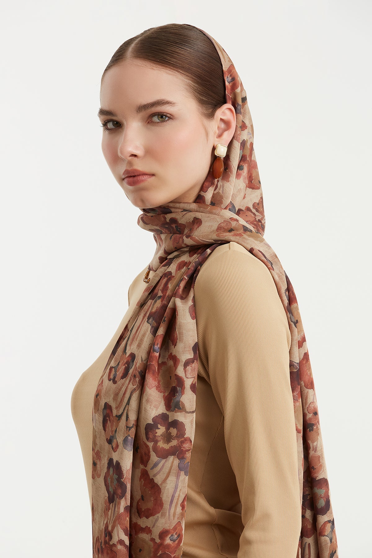 Floral Pattern Shawl