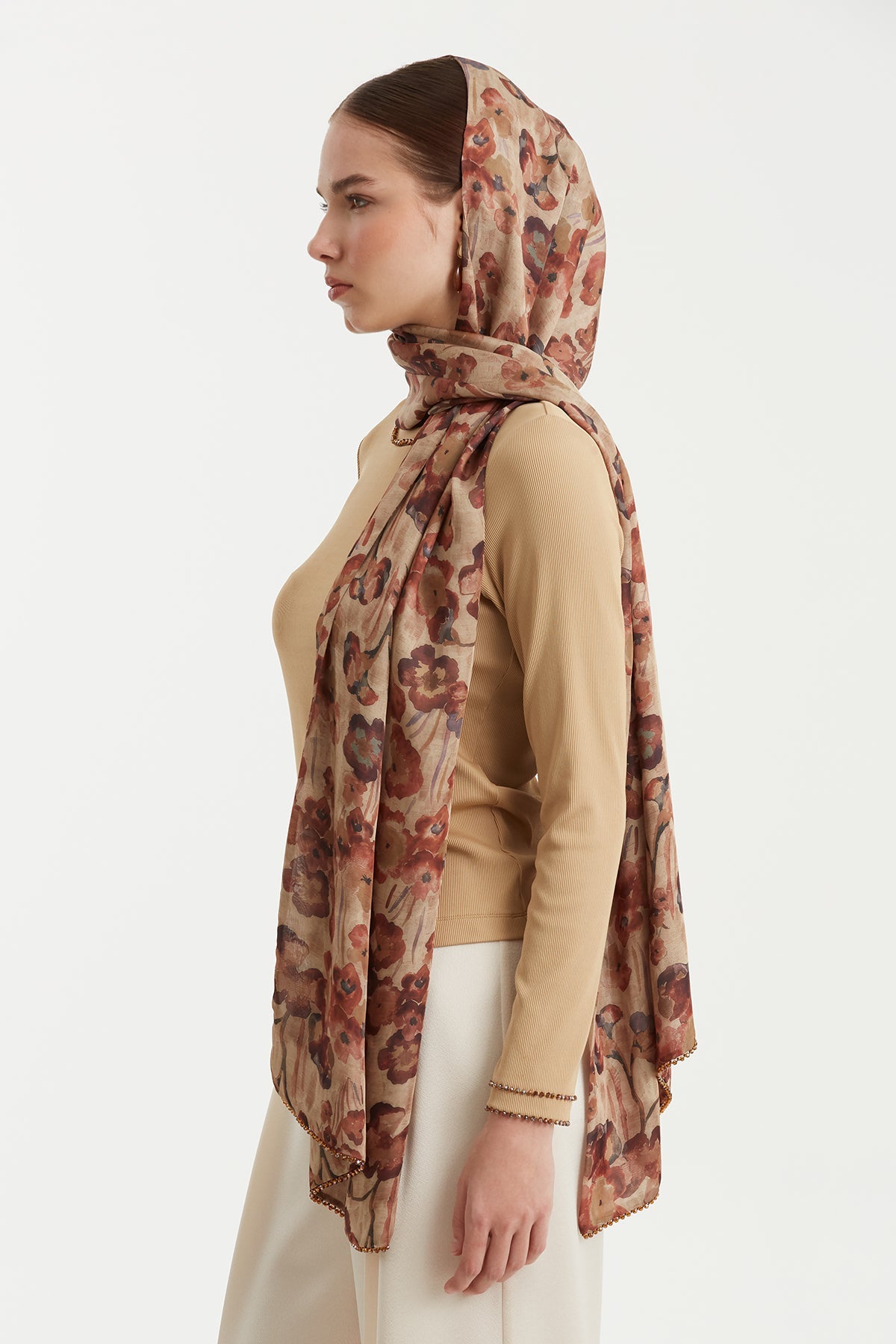 Floral Pattern Shawl