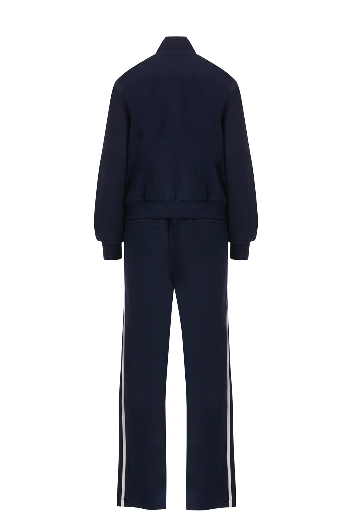Dark Navy Tracksuit with Trim and Accessory Detail