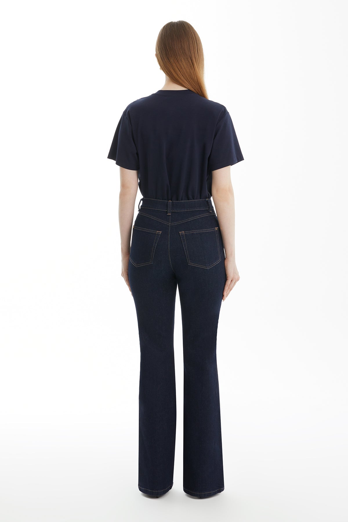 Dark Navy Flared Jeans