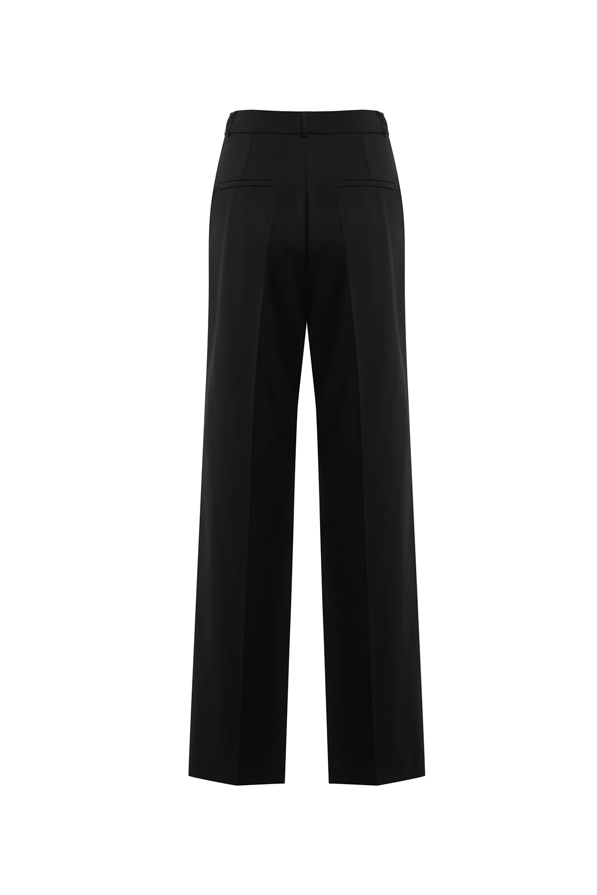 Black Trousers with Button Detail