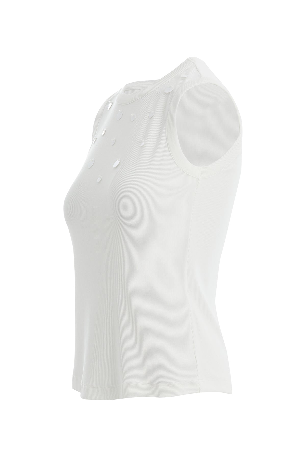 Ecru Sequin Detail Camisole