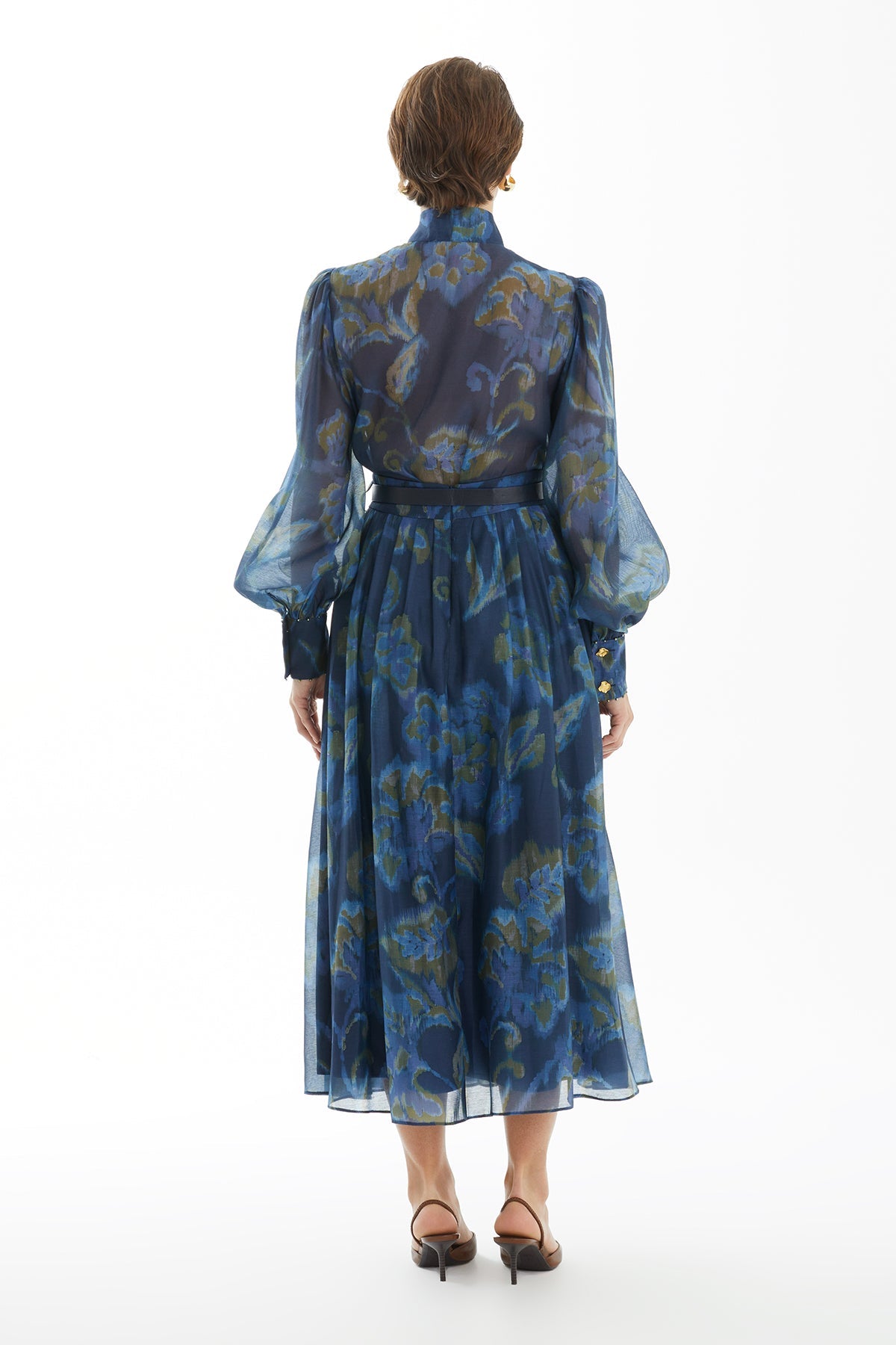 Patterned Flared Skirt