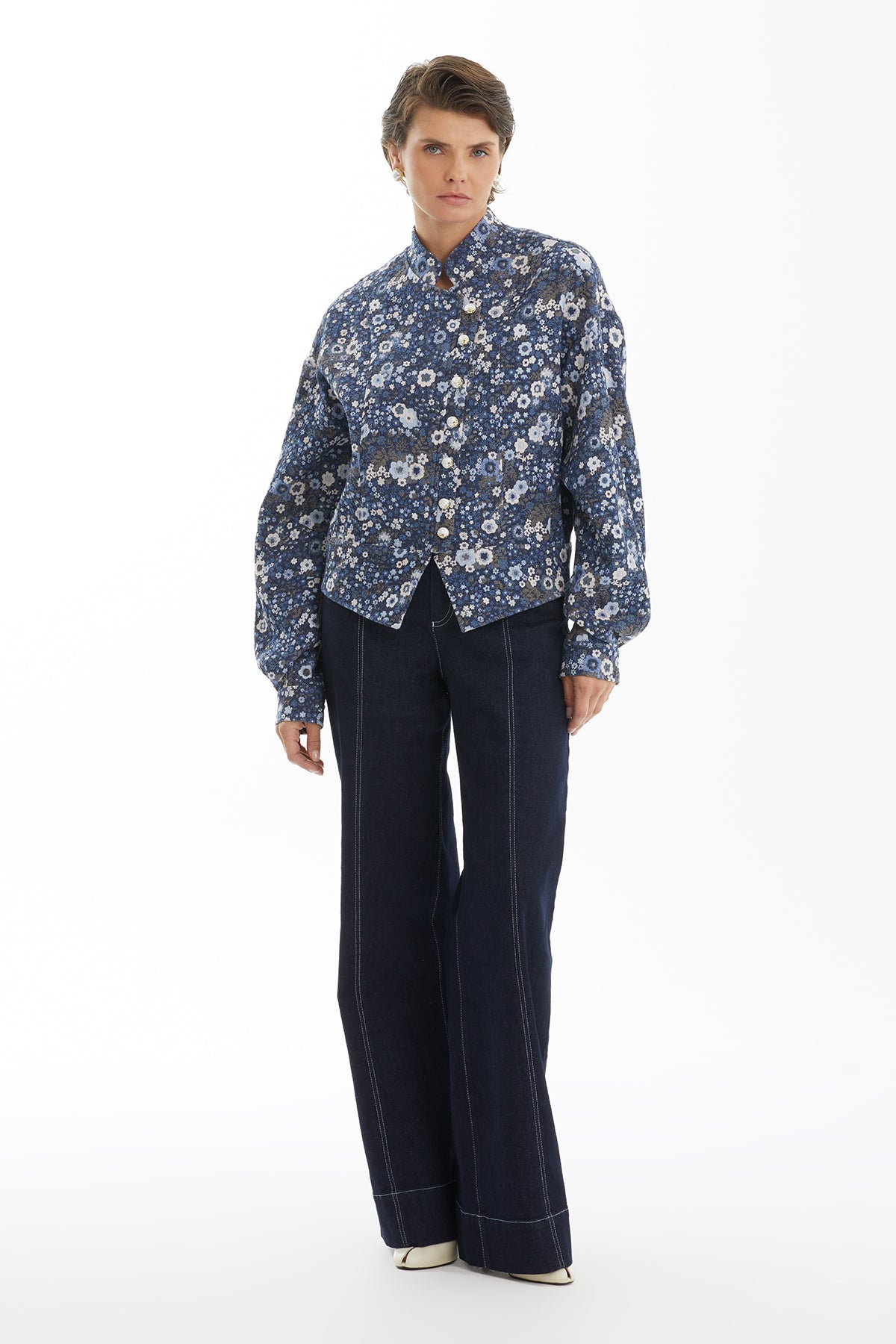 Floral Print Bomber Jacket