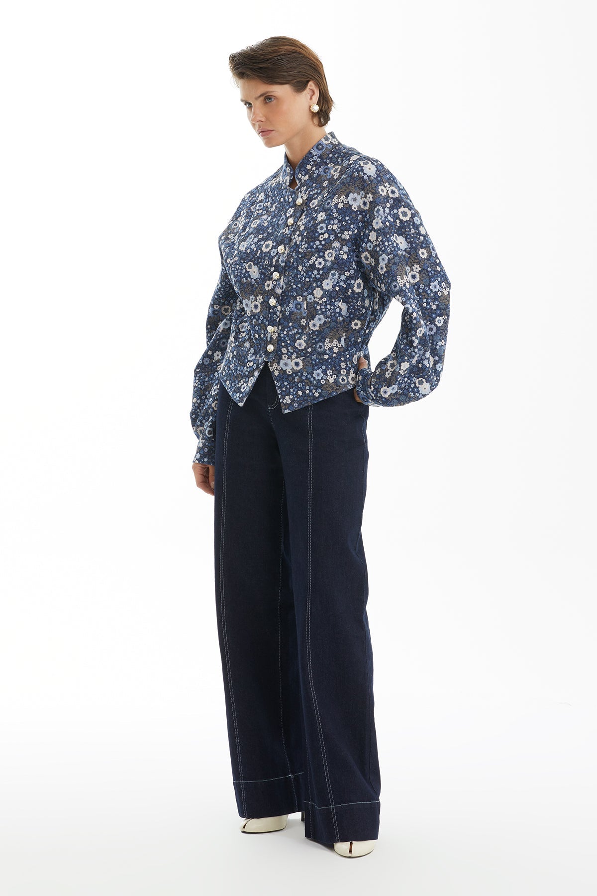 Floral Print Bomber Jacket