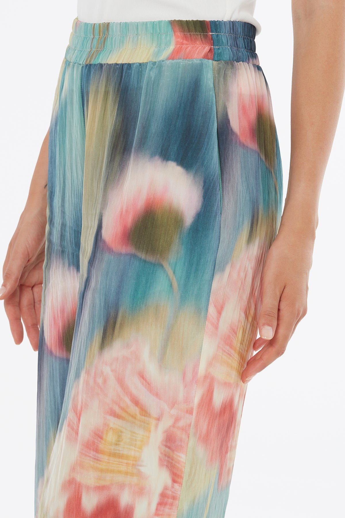 Relaxed Printed Drawstring Trousers