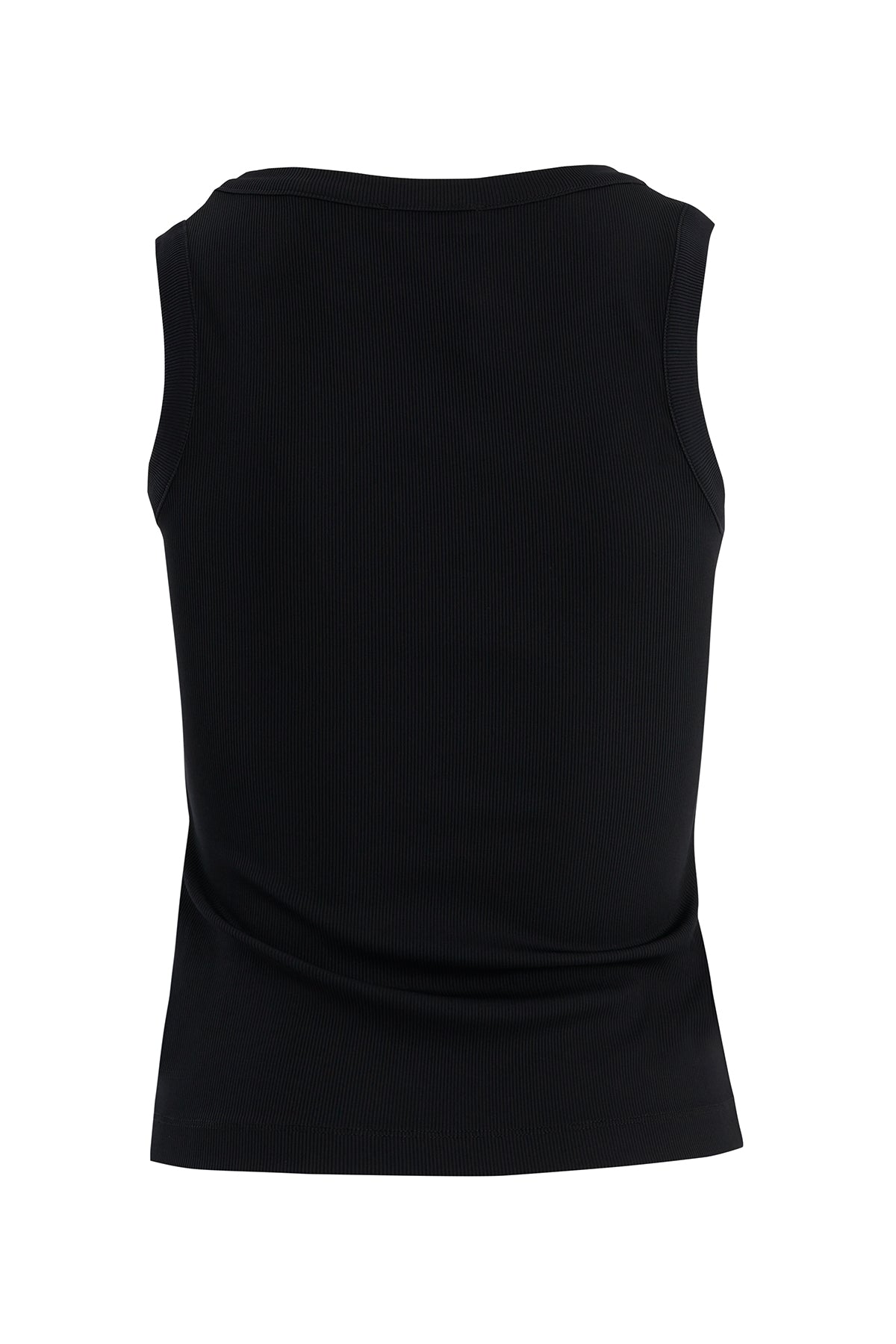Black Embroidered Detail Tank Top