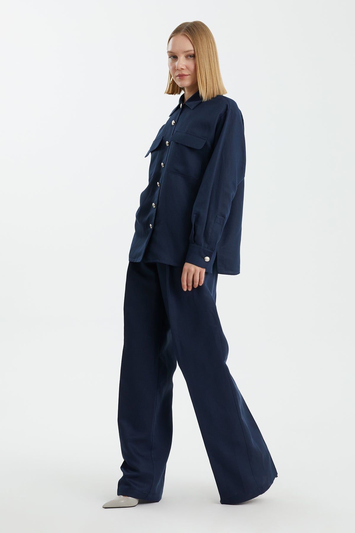 Dark Navy Long-Sleeve Shirt