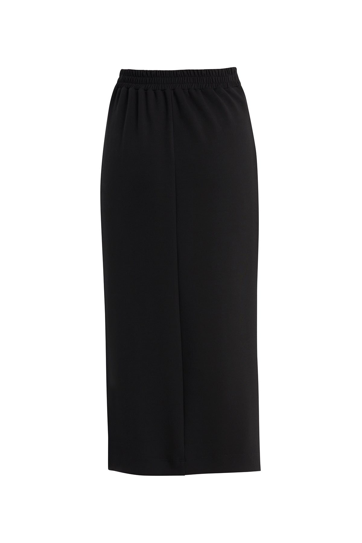 Black Rose Embroidered Midi Skirt