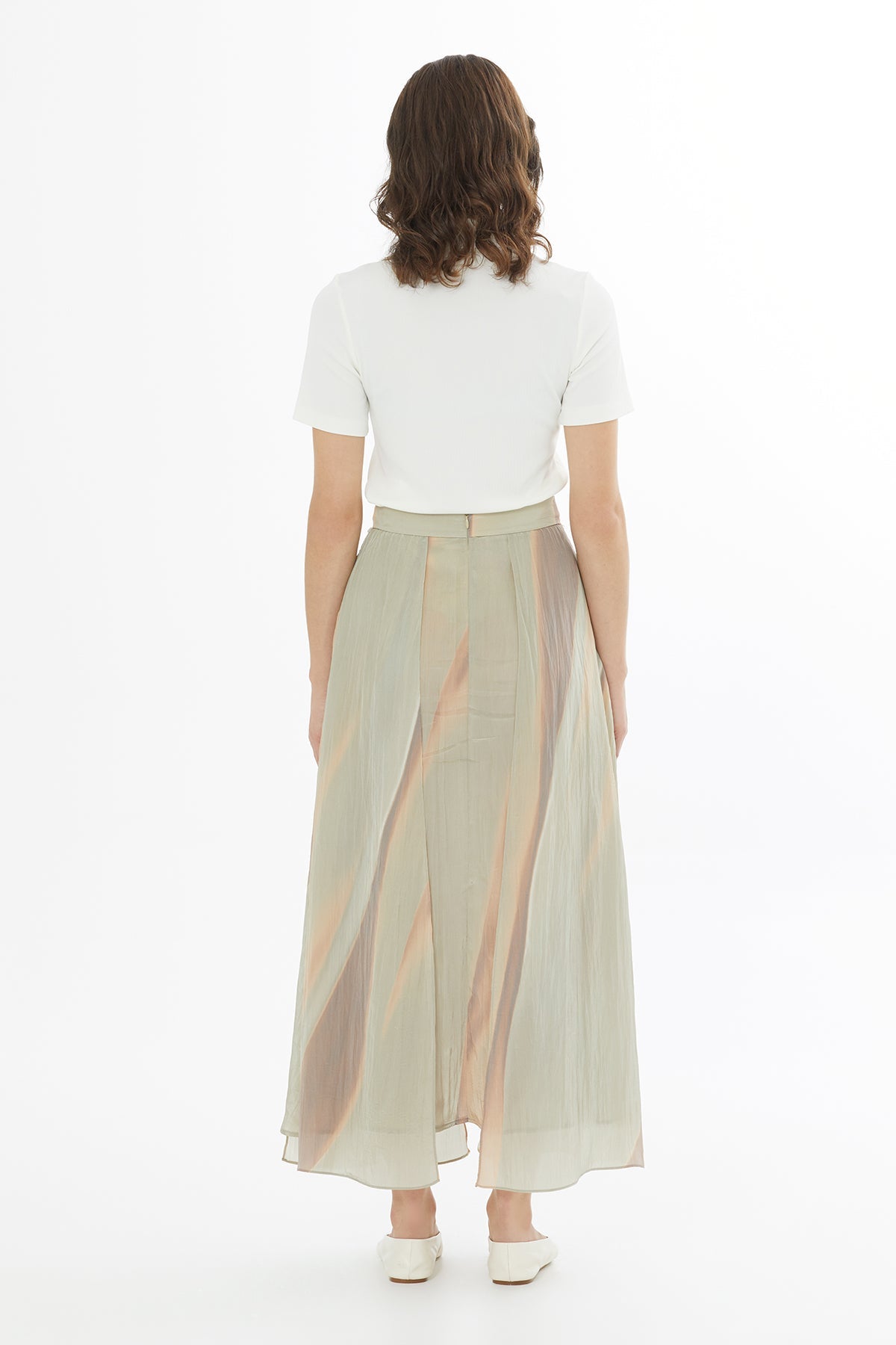Embroidered Panelled Skirt