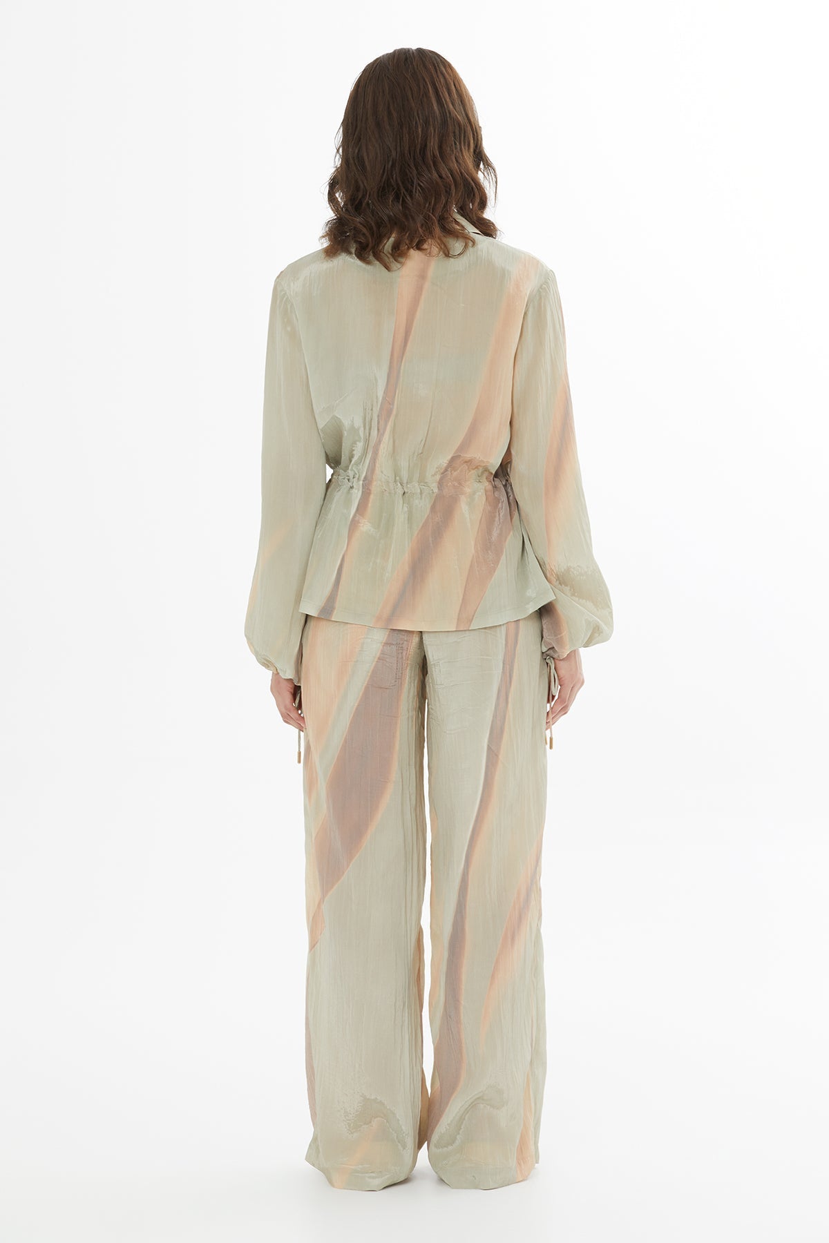 Zip Detail Tie Jacket