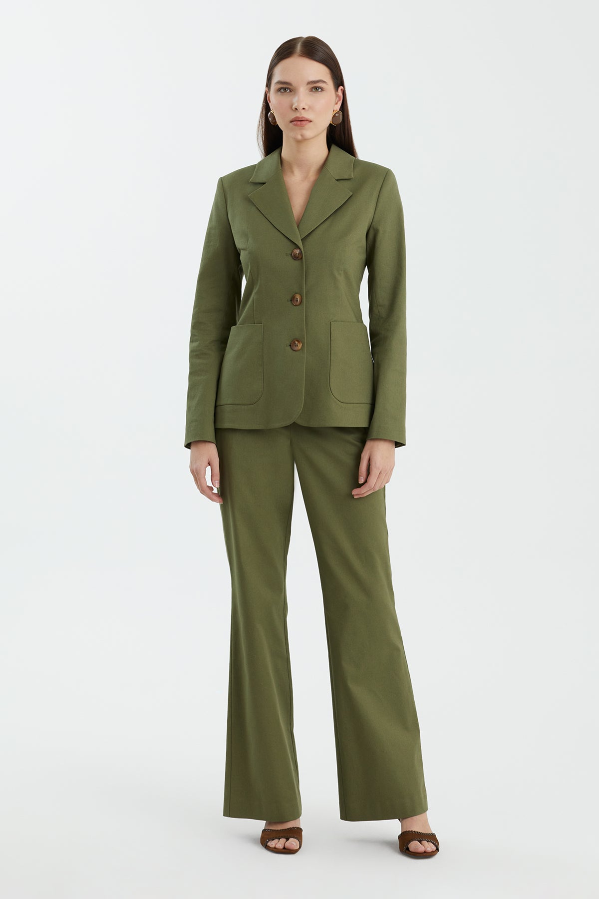 Green Fitted Jacket