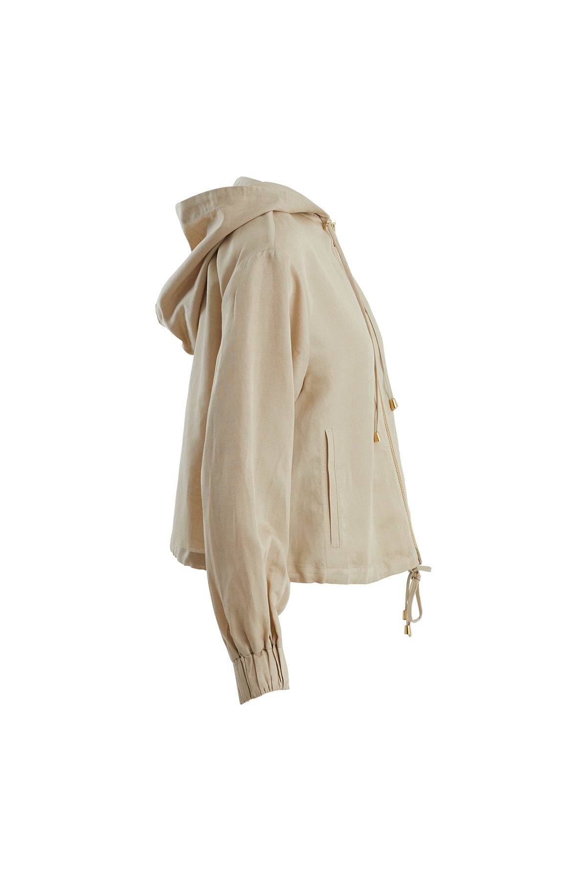 Beige Logo Detail Sweatshirt