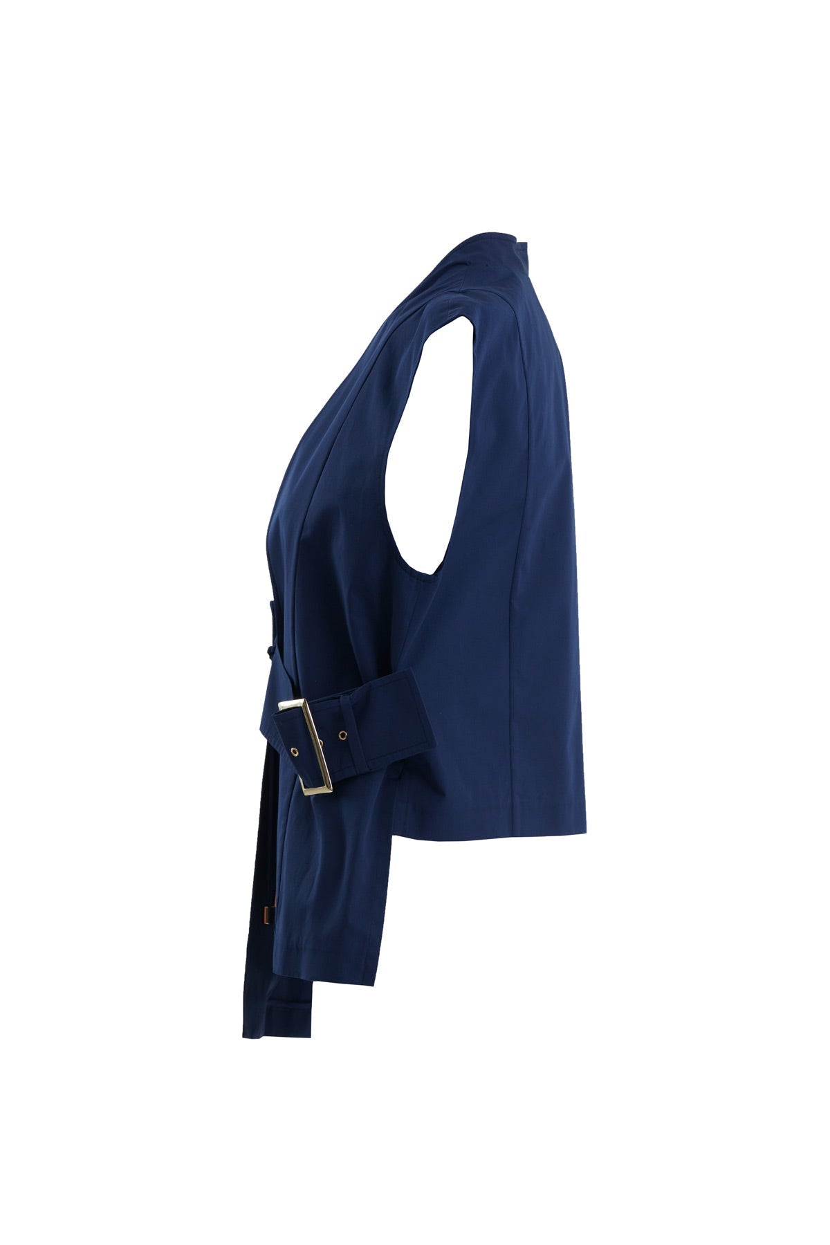 Dark Navy Buckle Detail Vest