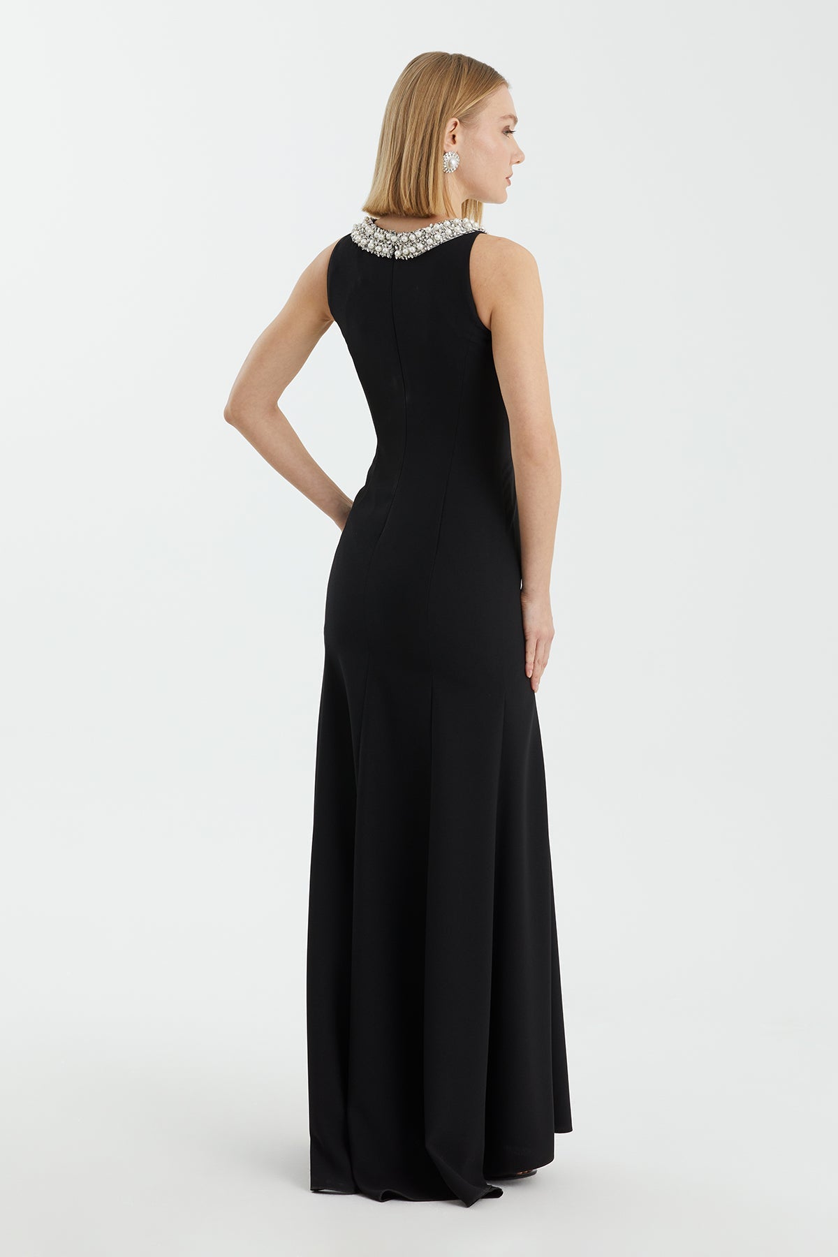 Black Embellished Maxi Dress