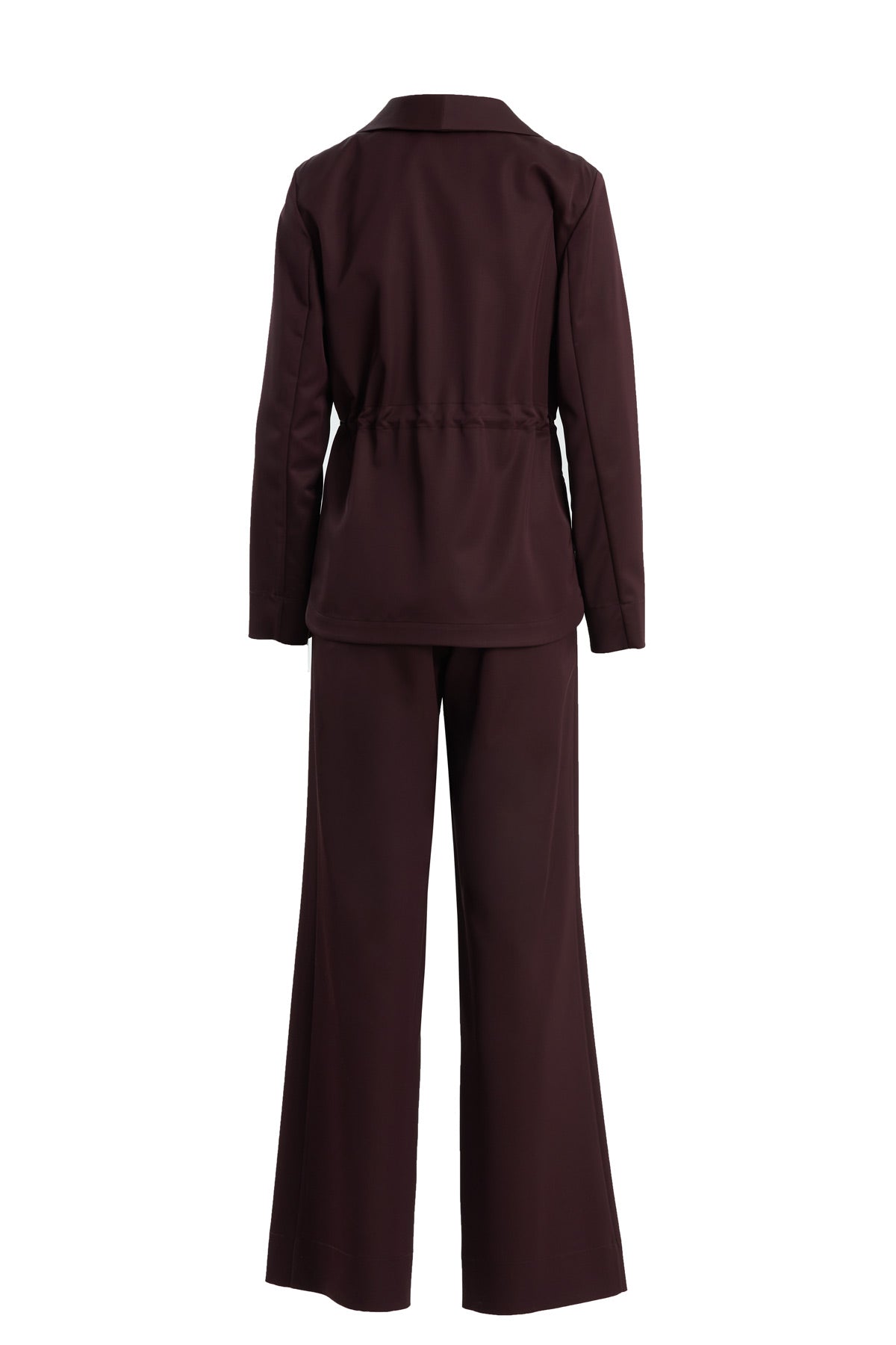 Purple Purple Floral Brooch Detail Blazer and Pants Set