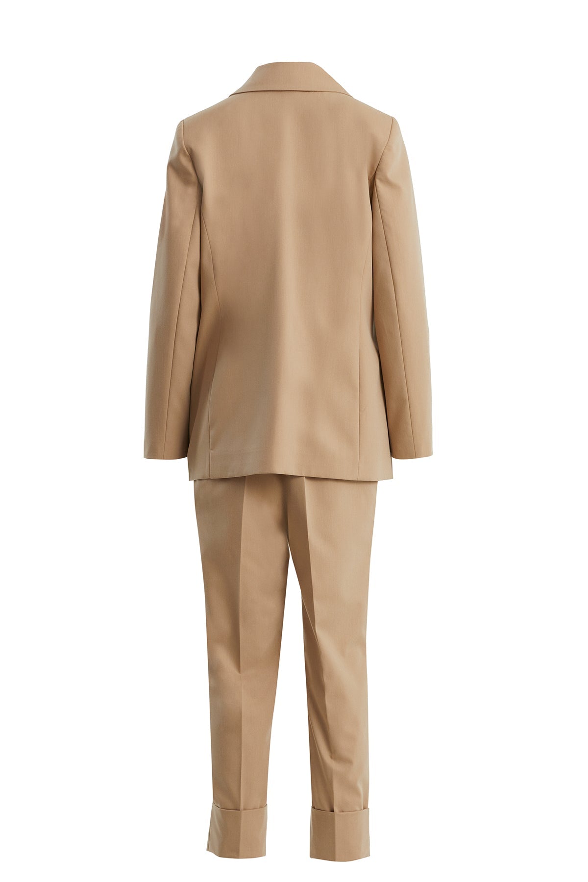 Brown Single-Button Blazer Suit