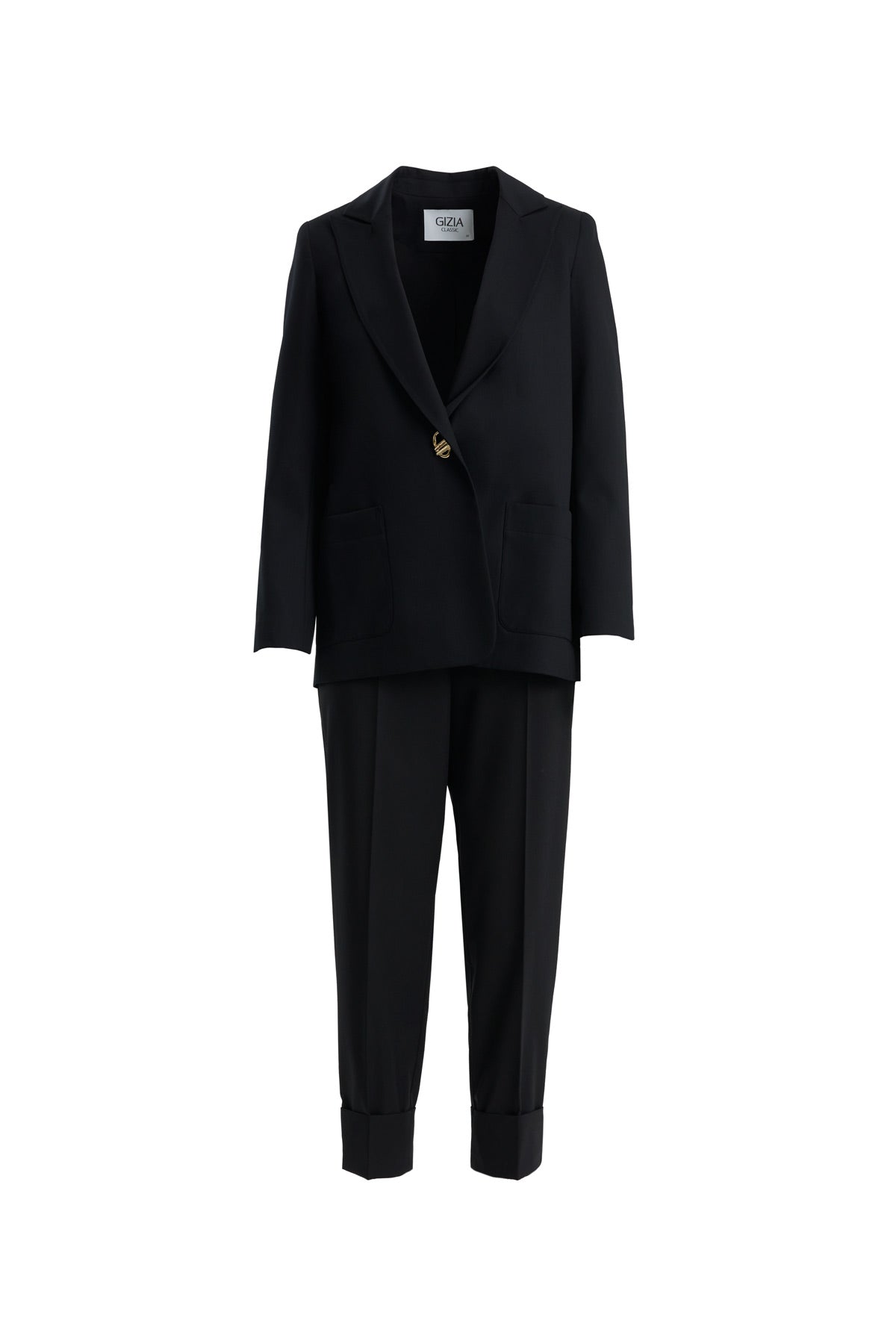 Black Single-Button Blazer Suit