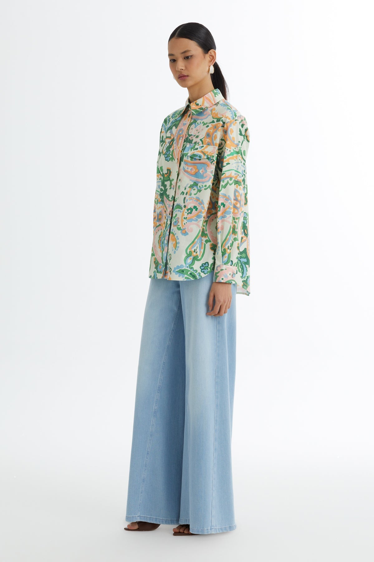 Patterned Long Sleeve Shirt