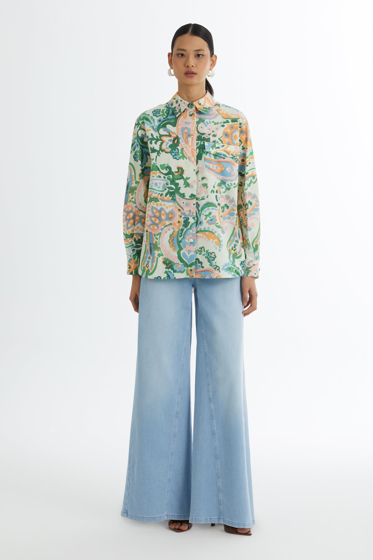 Patterned Long Sleeve Shirt