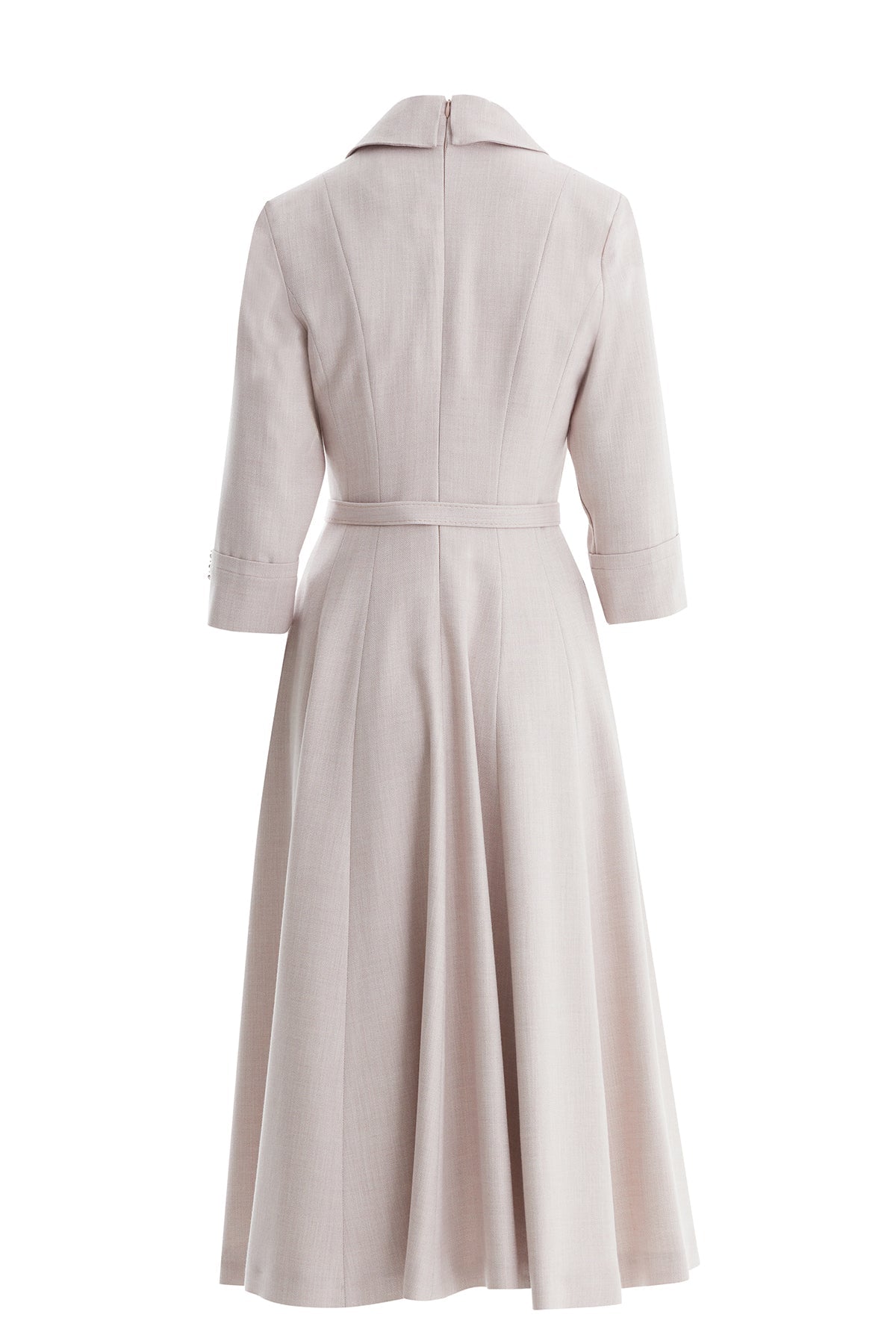 Pink Shimmer Woven Fabric Dress