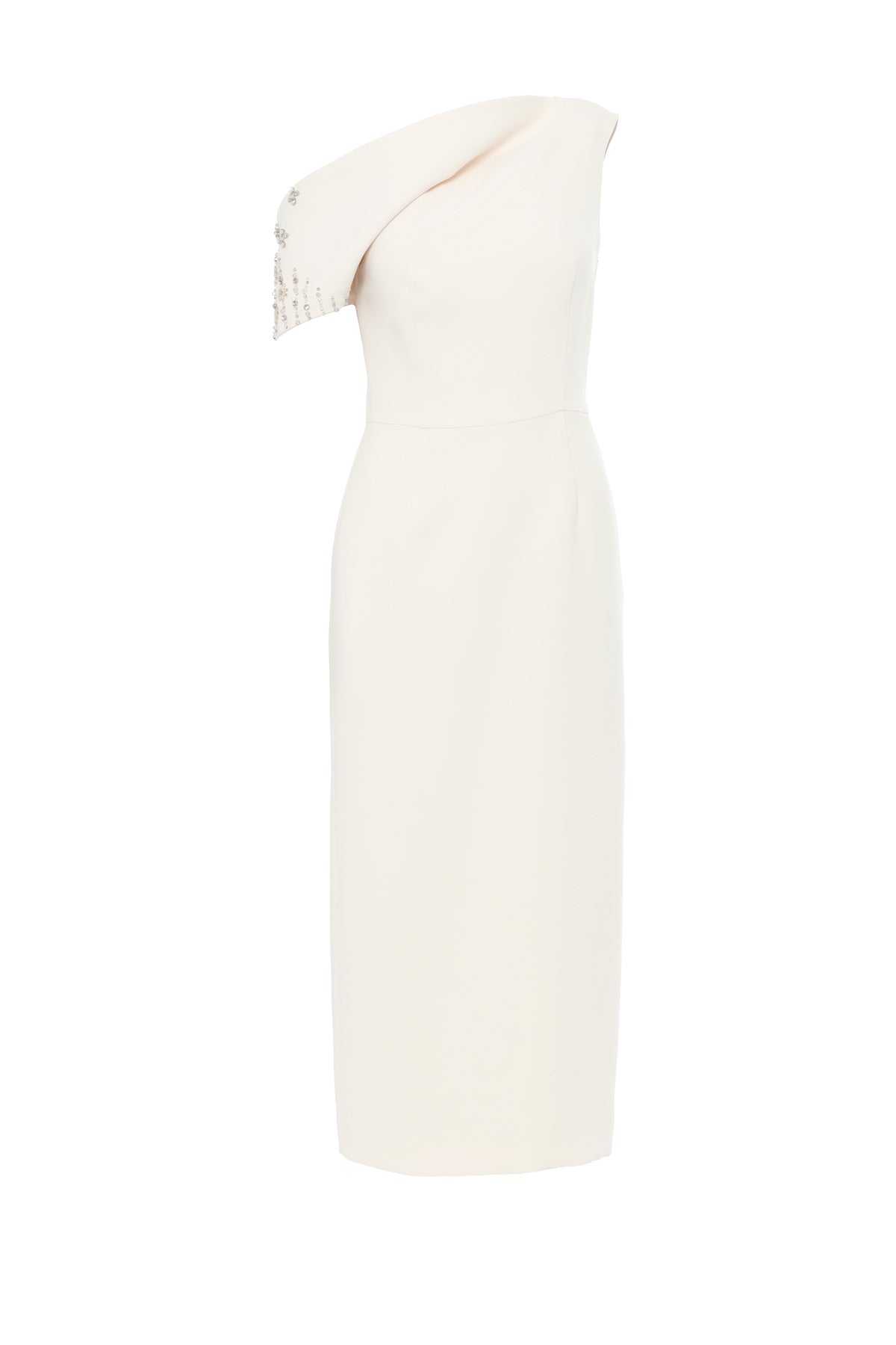 Beige Beaded Embellished Maxi Dress N